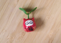 Tiny Daruma Kitty Vase