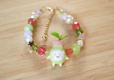 Matcha Strawberry potling Bracelet