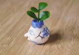 Mini Blue Porcelain Potling Vase