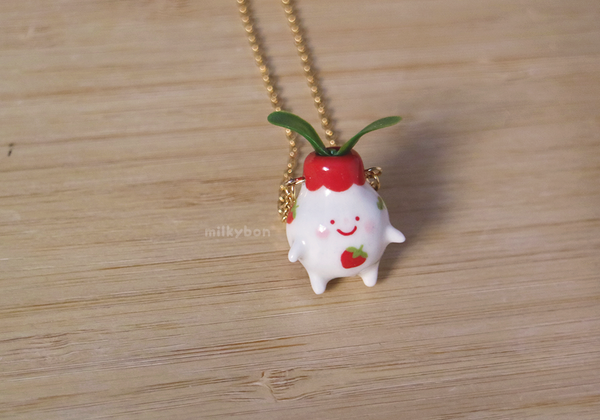 Strawberry potling necklace