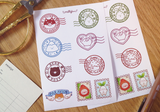A6 Postal Stamp Washi Stickers