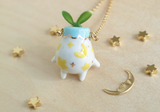 Blue Star Potling Necklace