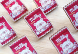 Milkbear Candy Wrapper Wooden Pin