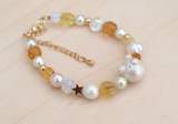 Bear Pearlies Bracelet Brown