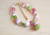 Pink Ceramic Strawberry Bracelet