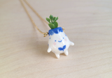 Peony Porcelain Potling Necklace