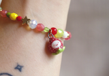 Ceramic Strawberry Bracelet