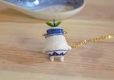 Porcelain Rice Grain Potling Necklace