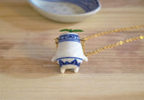 Porcelain Rice Grain Potling Necklace