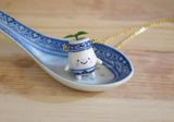 Porcelain Rice Grain Potling Necklace