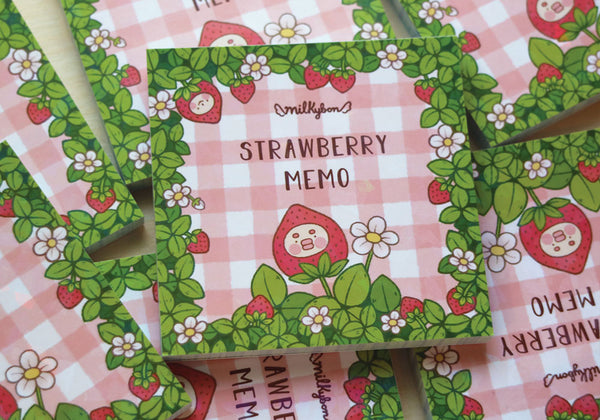 Strawberry Memo Pad