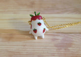 Red Strawberry Potling Necklace