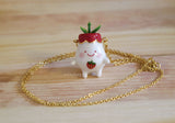 Red Strawberry Potling Necklace