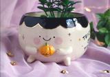 Halloween Gardener Pot